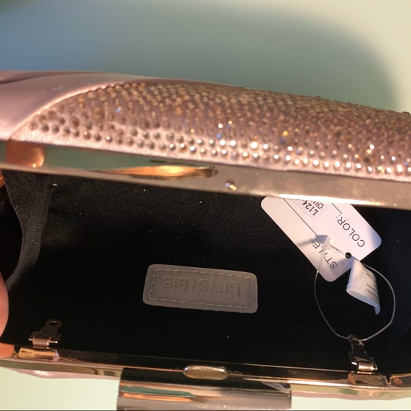 Champagne/Pink Crystal Clutch - Picture 10 of 13
